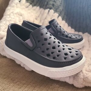 Kids Black Slip-On Shoes
